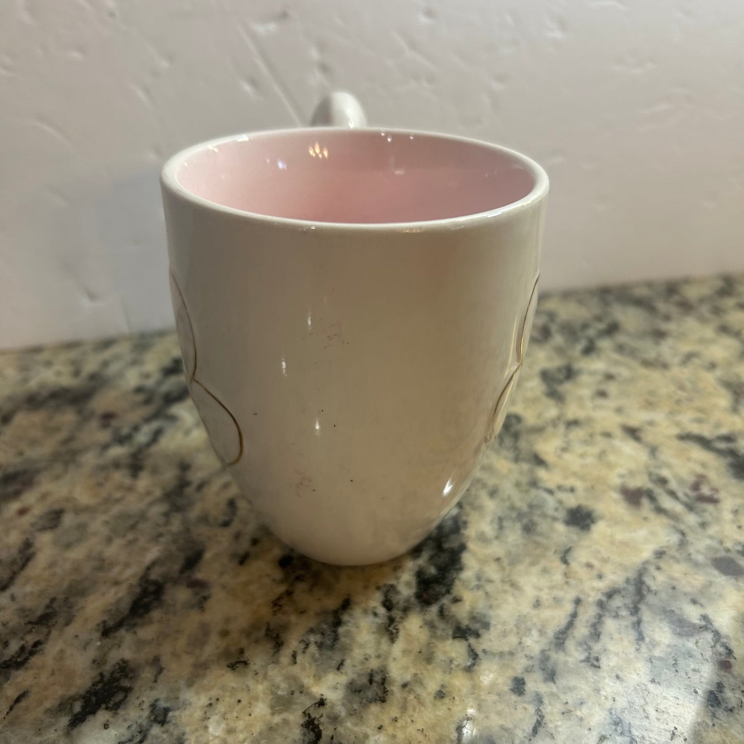 Swan Mug White, Pink and Gold 3D