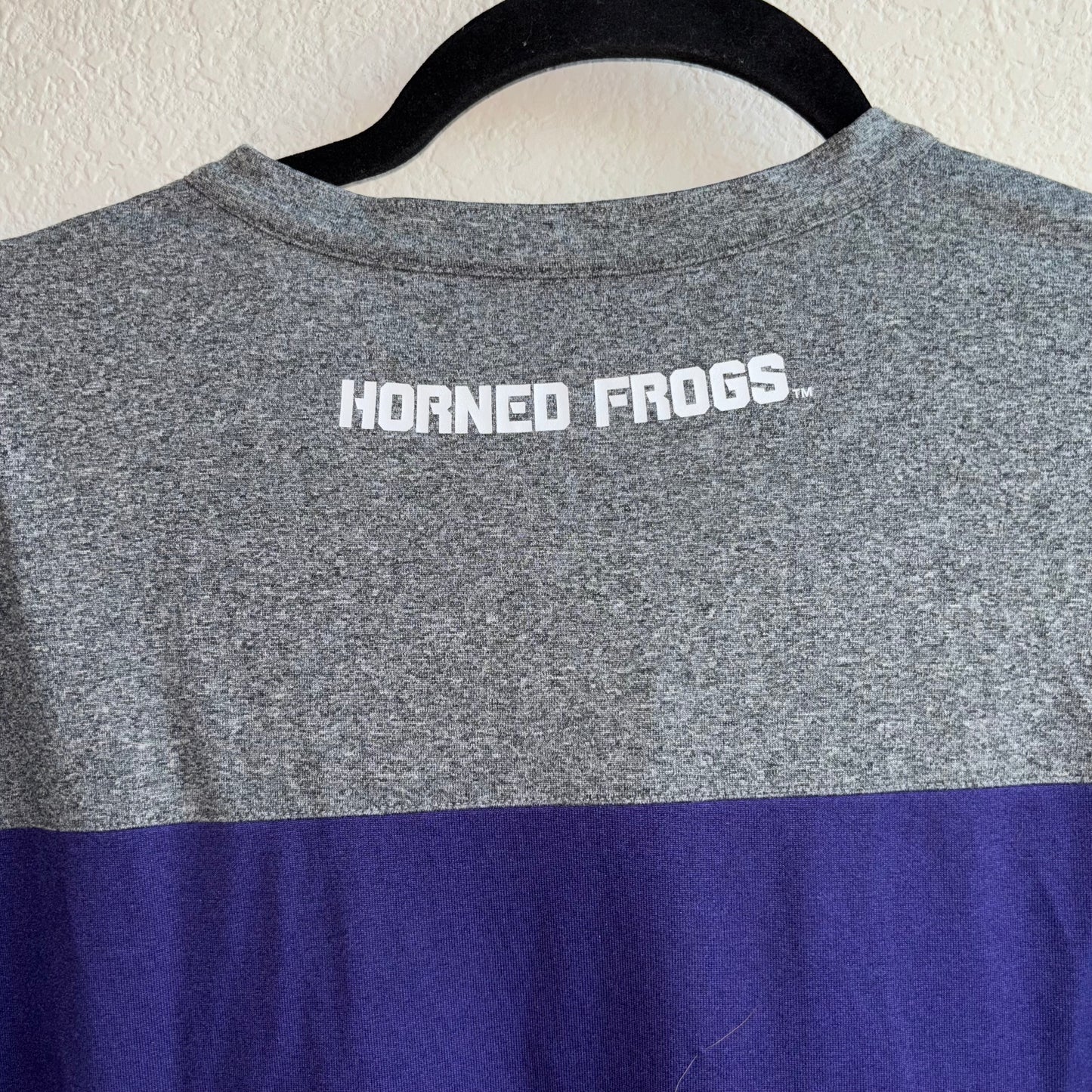 Texas Christian University (TCU) Purple & Gray Nike Dri-Fit Shirt