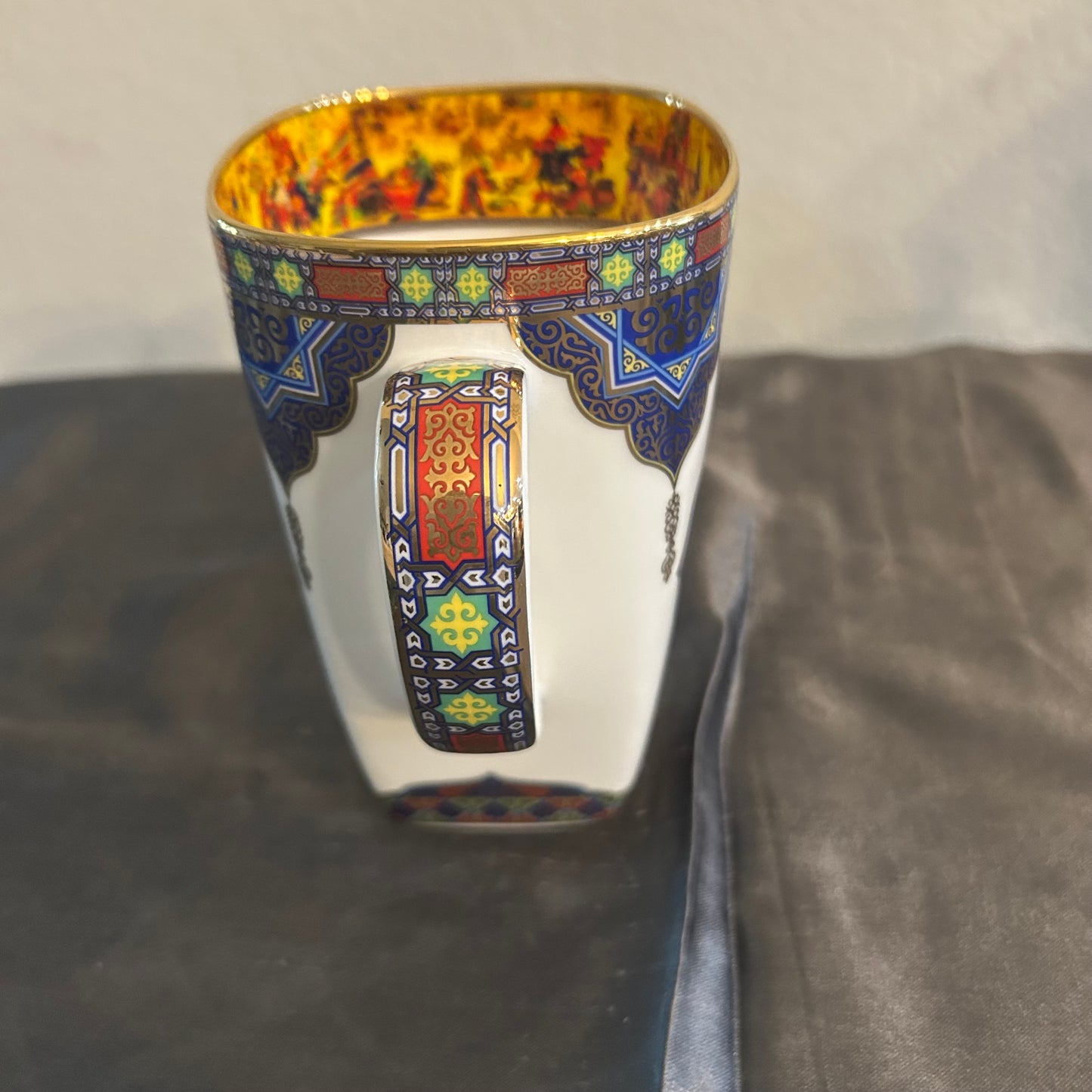 Mug with Colorful Asian Inspired Design  12oz