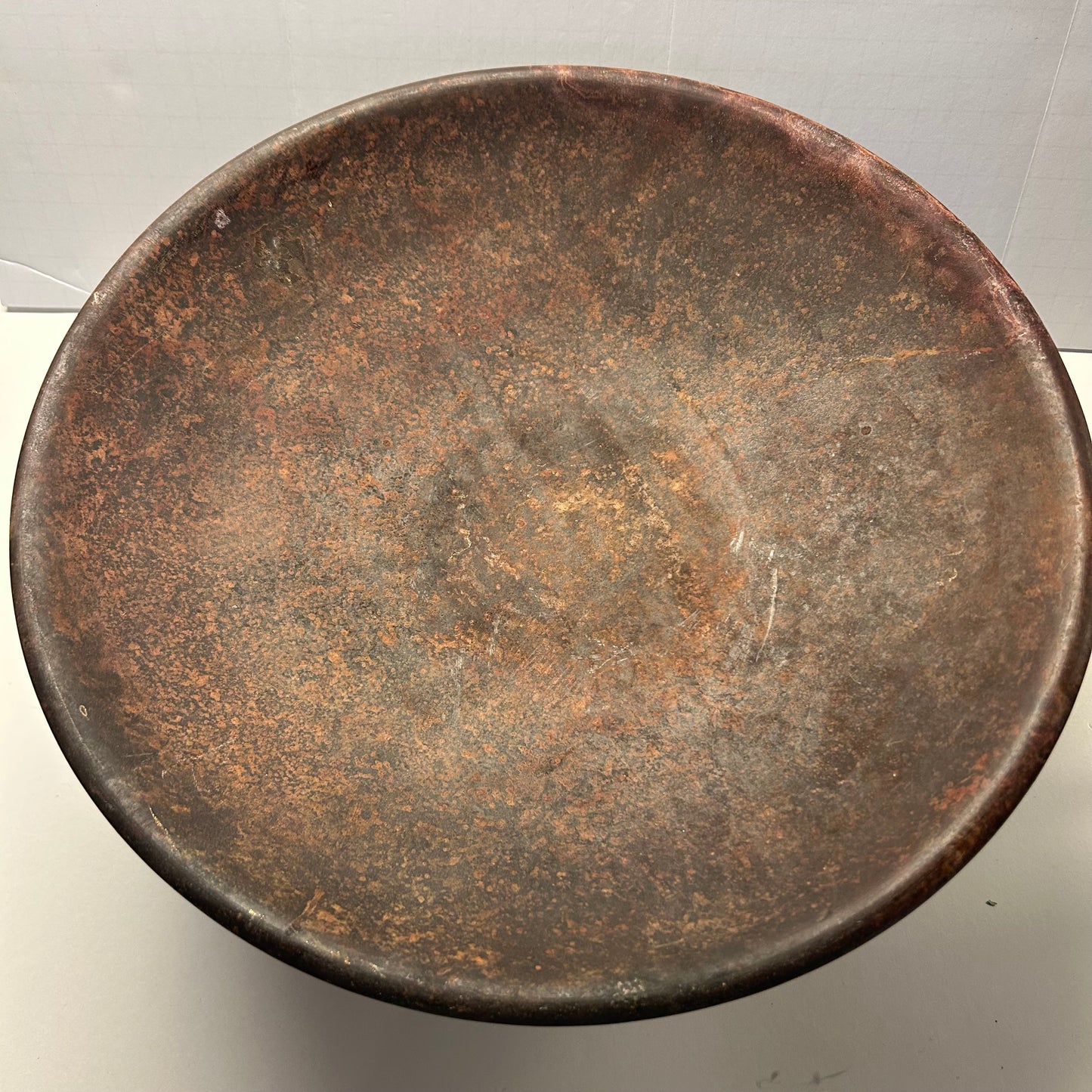 Brown Metal Decorative Display Plate