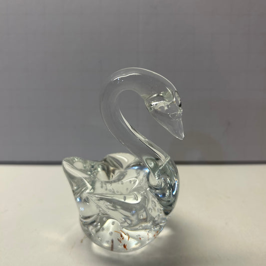 Swan Glass Figurine