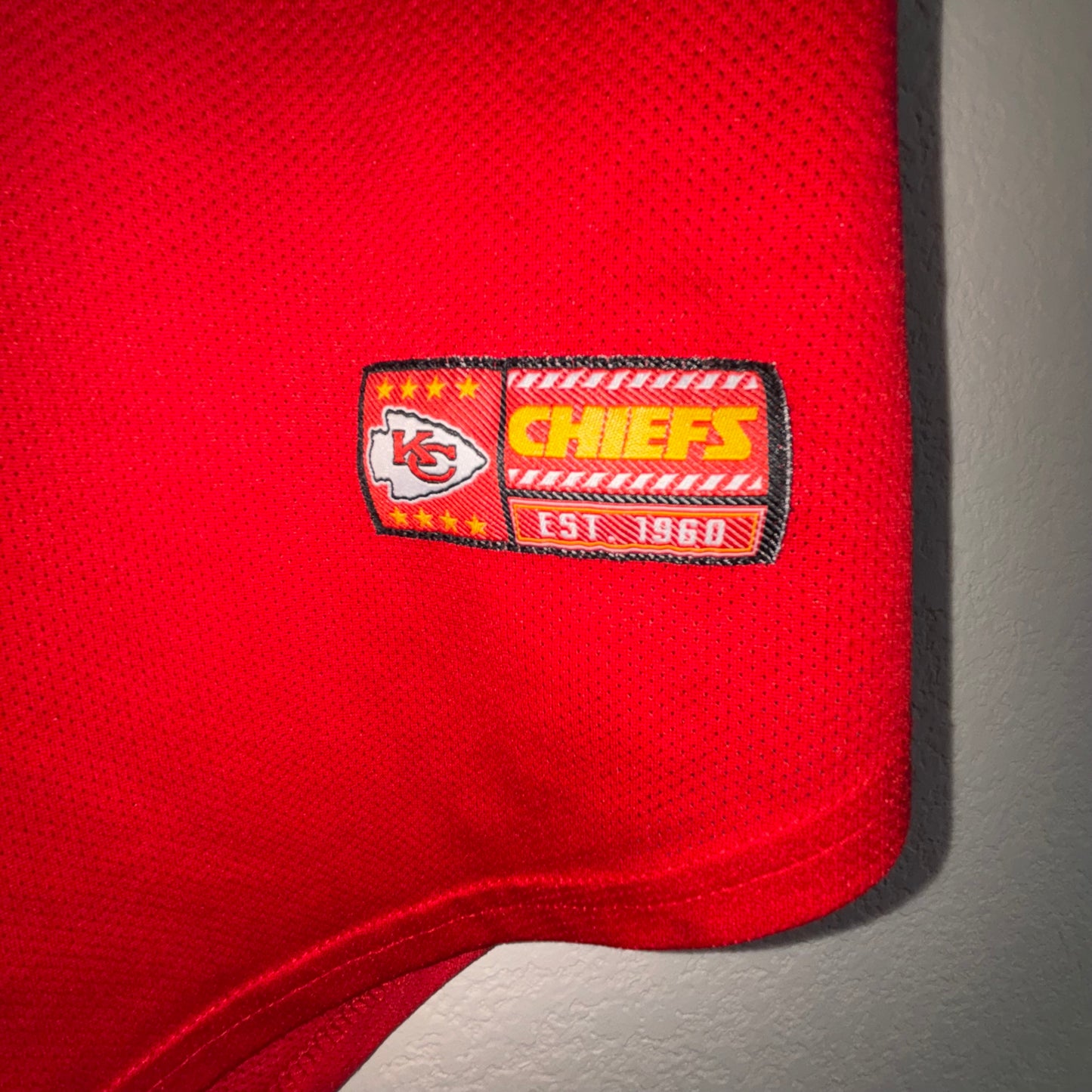 Women’s NFL Team Apparel Kansas City Chiefs Jersey #60 size medium