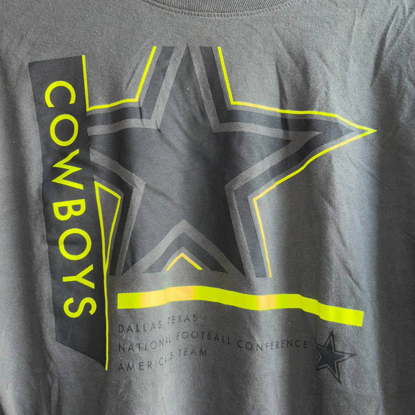 Nike NFL Dallas Cowboys “Doomsday” Gray & Neon Yellow Green Long Sleeve Shirt 
