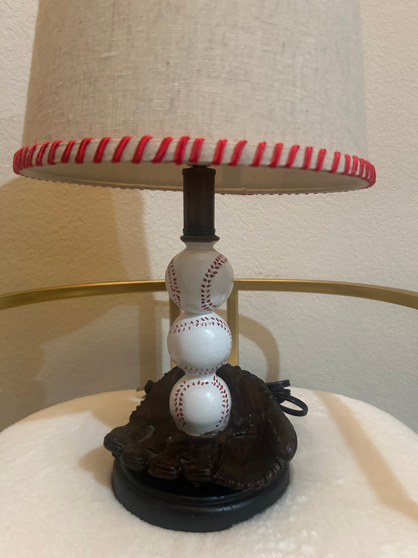 Baseball Lamp w/ Glove Base