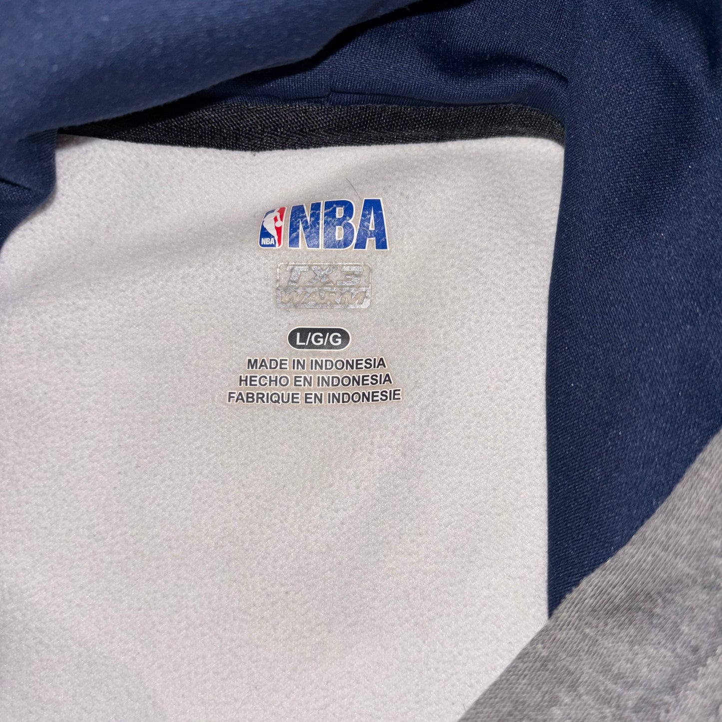 NBA OkC Blue & Gray Hoodie size large