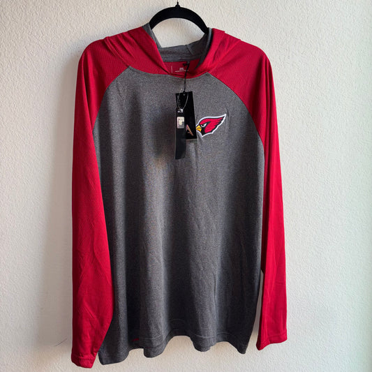NFL Arizona Cardinals Long Sleeve Hoodie Shirt 2XL NWT Antigua