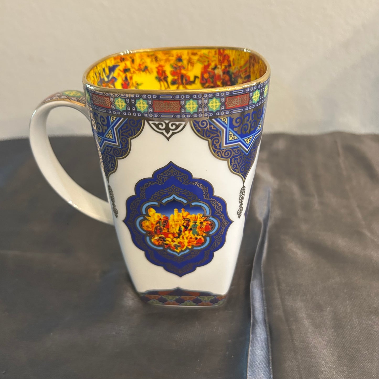 Mug with Colorful Asian Inspired Design  12oz