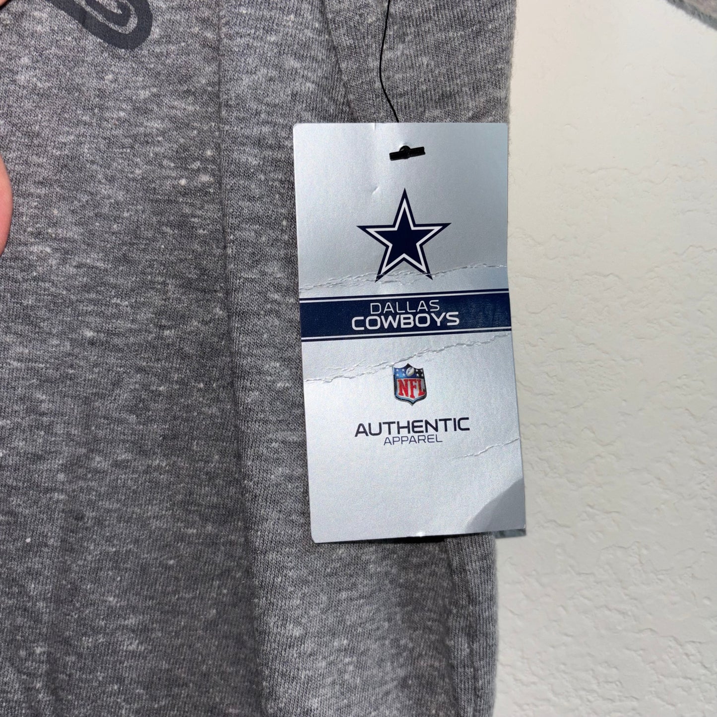 Authentic Dallas Cowboys XL Gray Short Sleeve T Shirt NWT