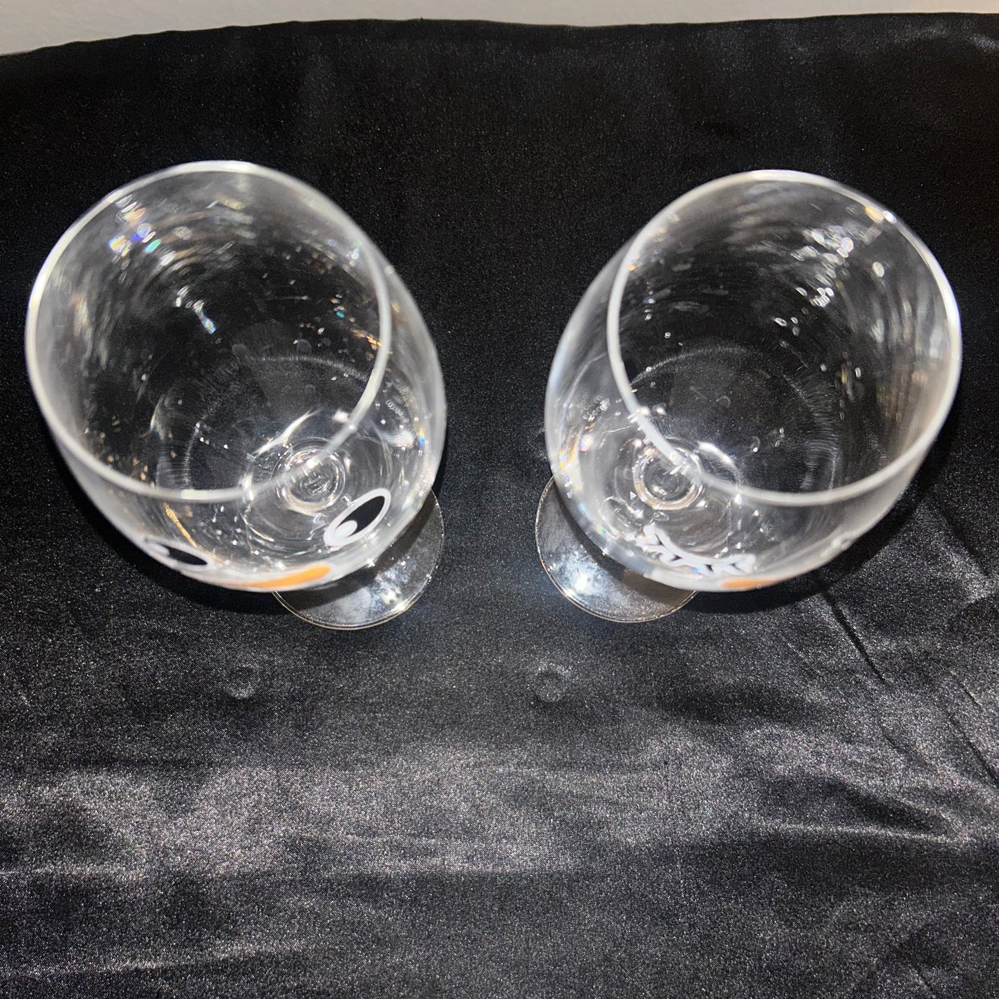 Snowman wine glasses (set up 2)9 inches tall