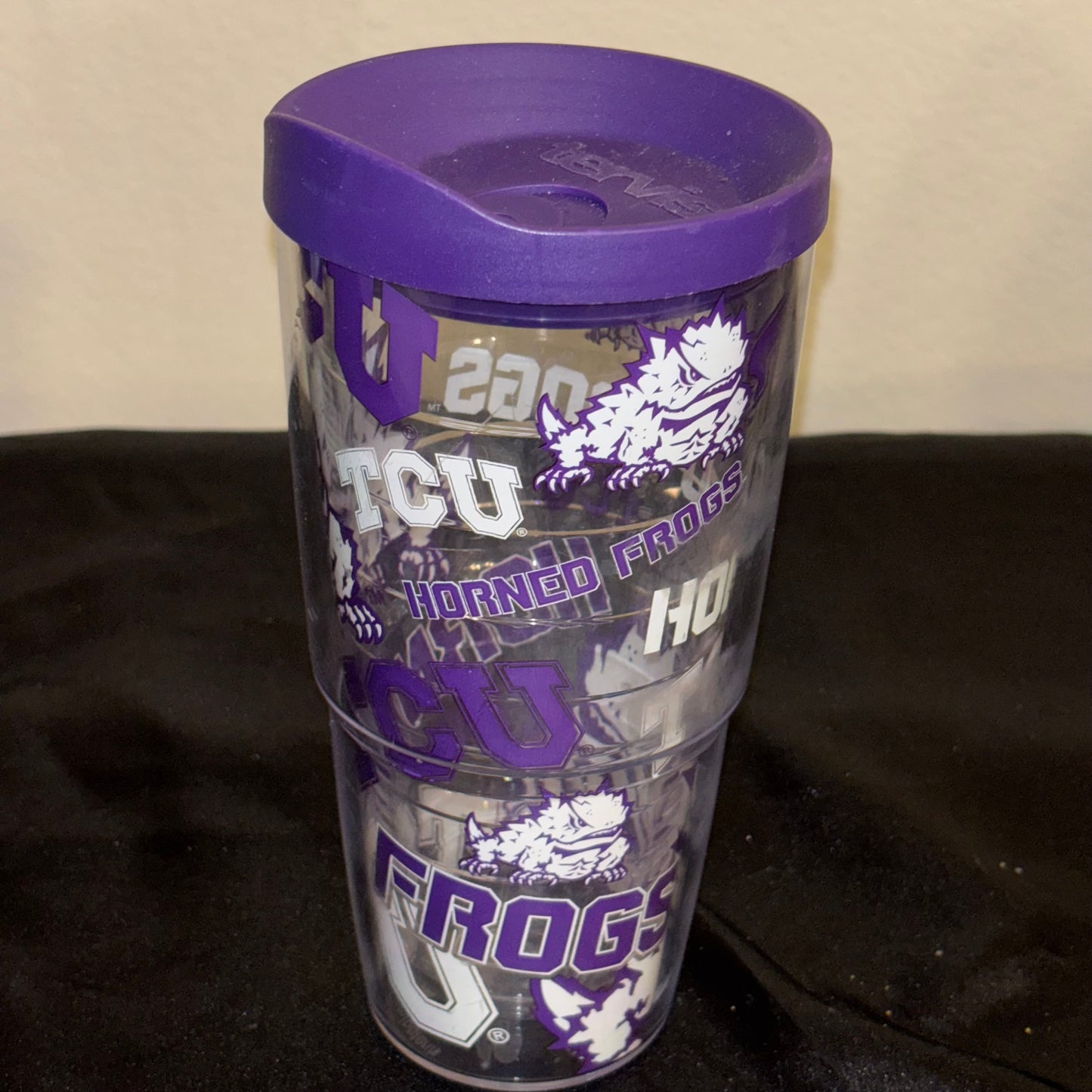 Tervis TCU Hornfrogs large 24oz Plastic Tumbler