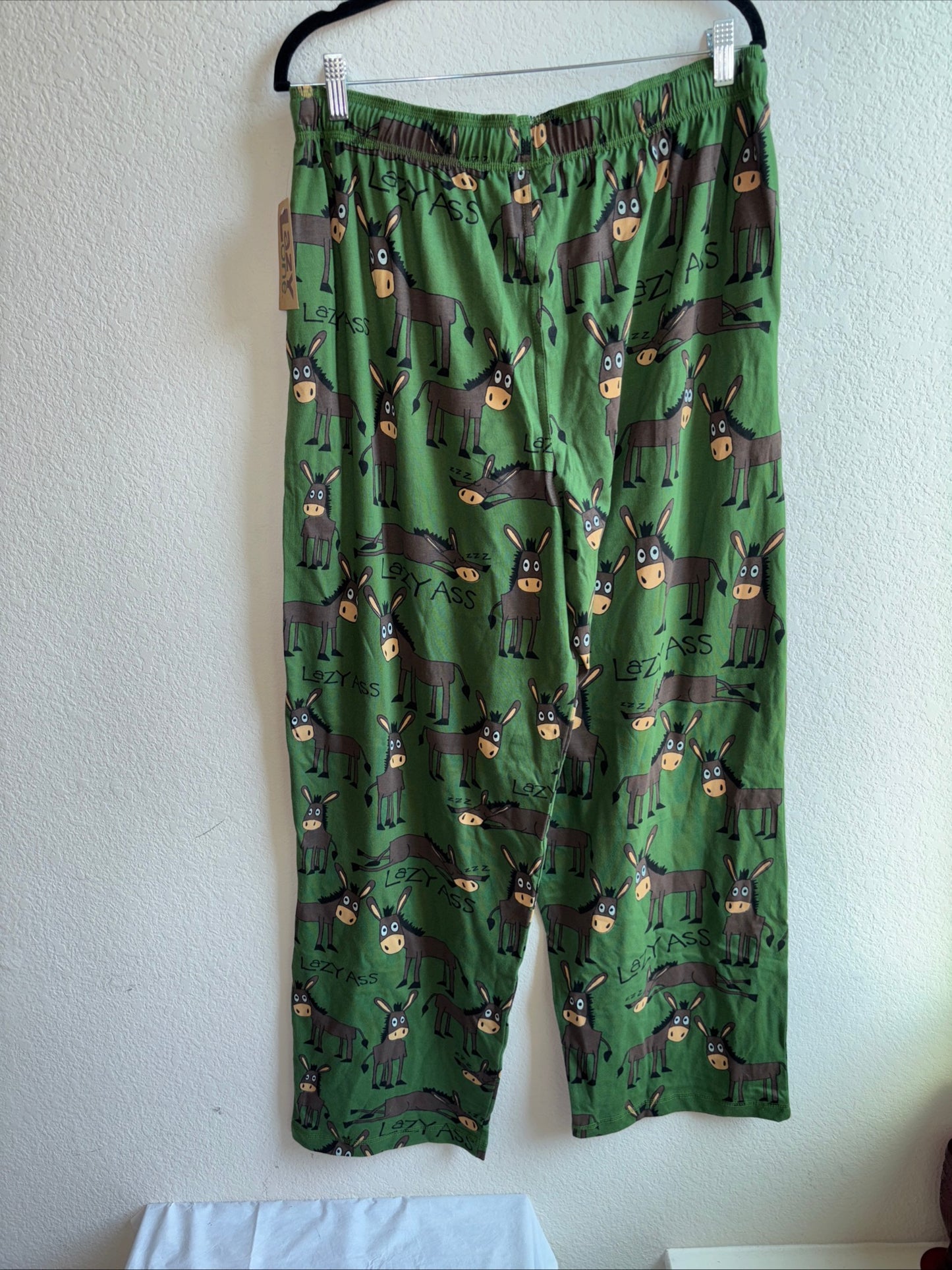 Lazy one lounge pants women’s “lazy ass” size xl NWT