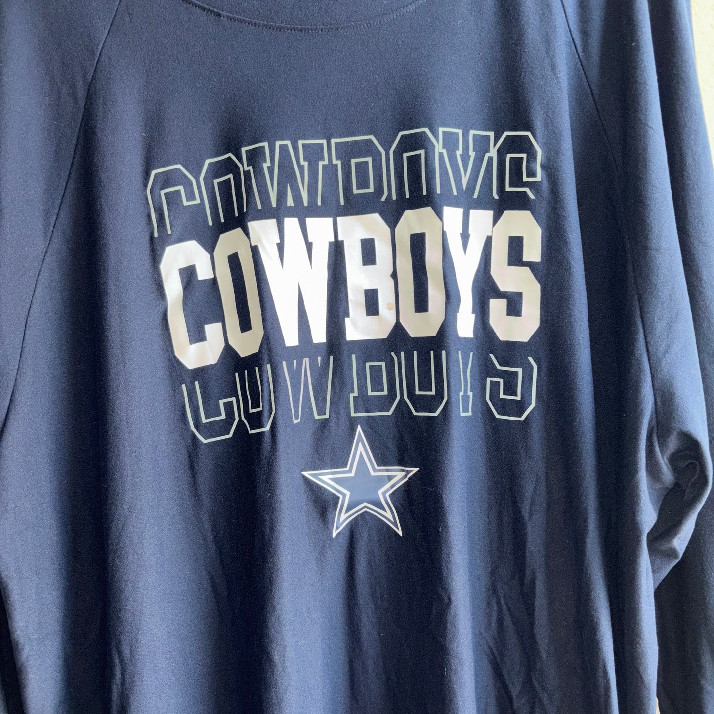 Dallas Cowboys Blue NFL 2XL Long Sleeve Shirt