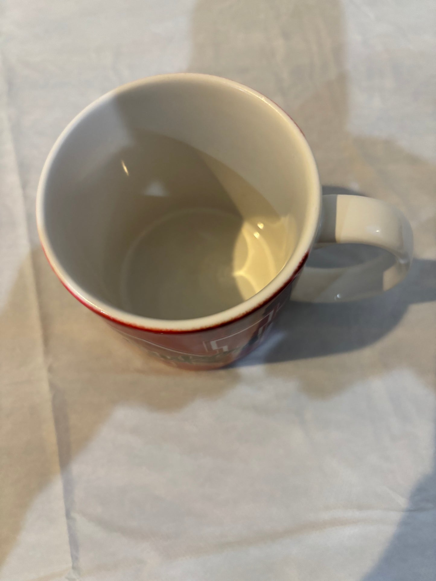 Nebraska Huskers Red & White Mug