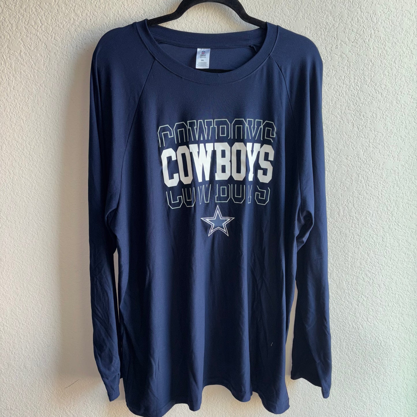 Dallas Cowboys Blue NFL 2XL Long Sleeve Shirt