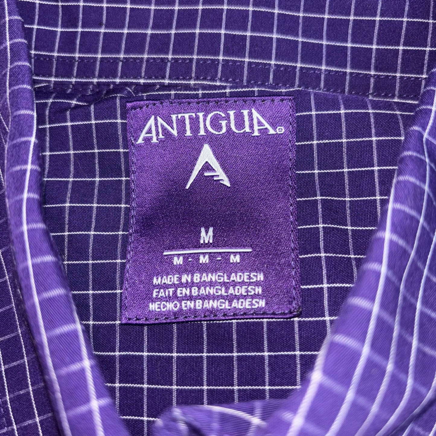 TCU Purple w/ Thin White Lines Long Sleeve Polo