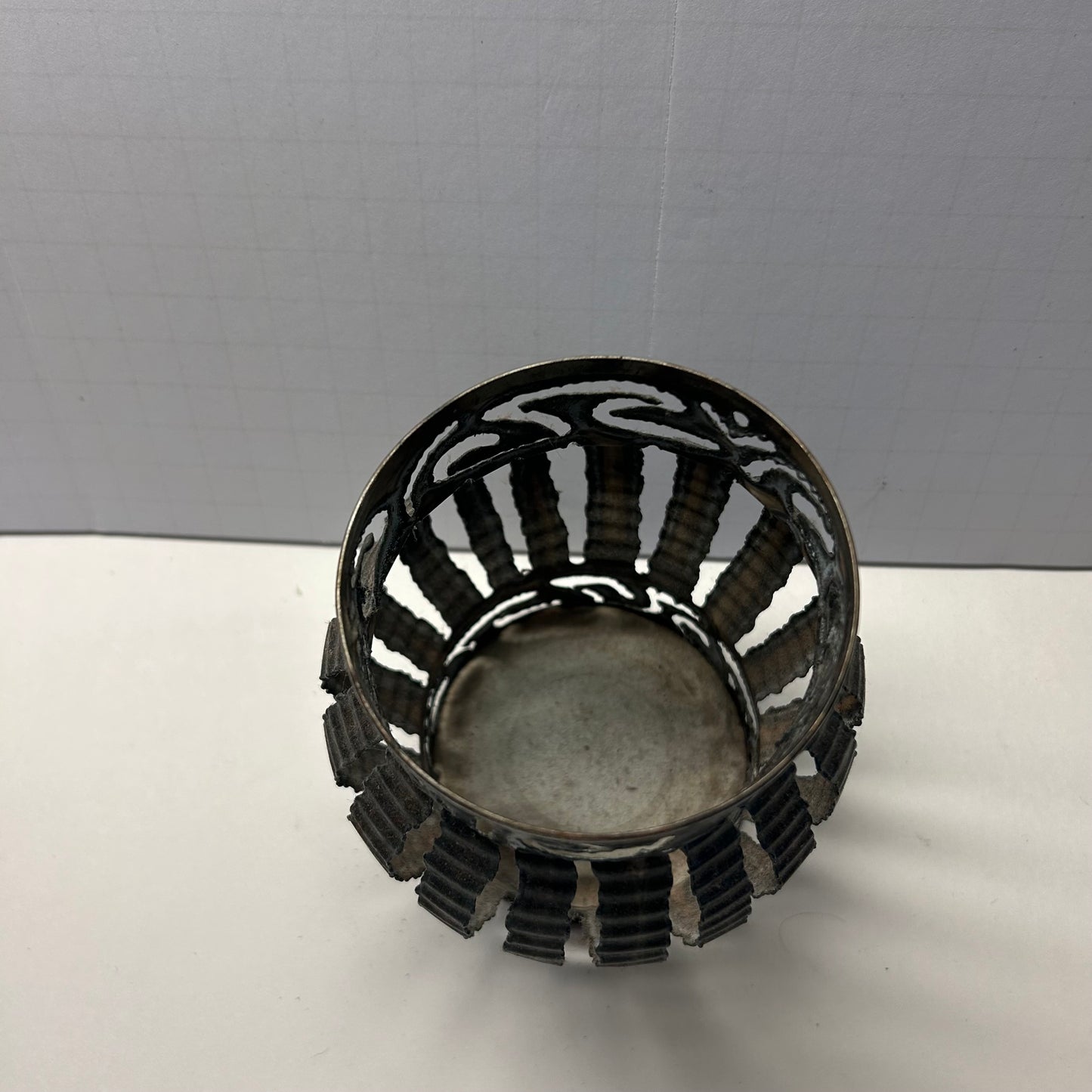 Vintage Tin Can Luminary Metal Candle Holder