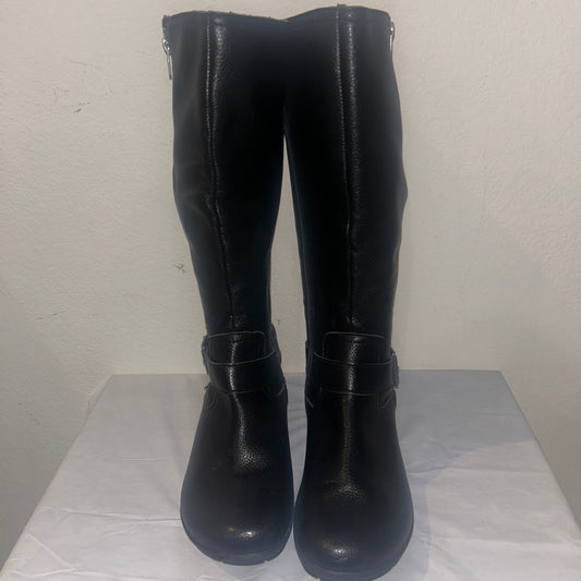 BOC knee high black vegan leather boots women’s  size 10