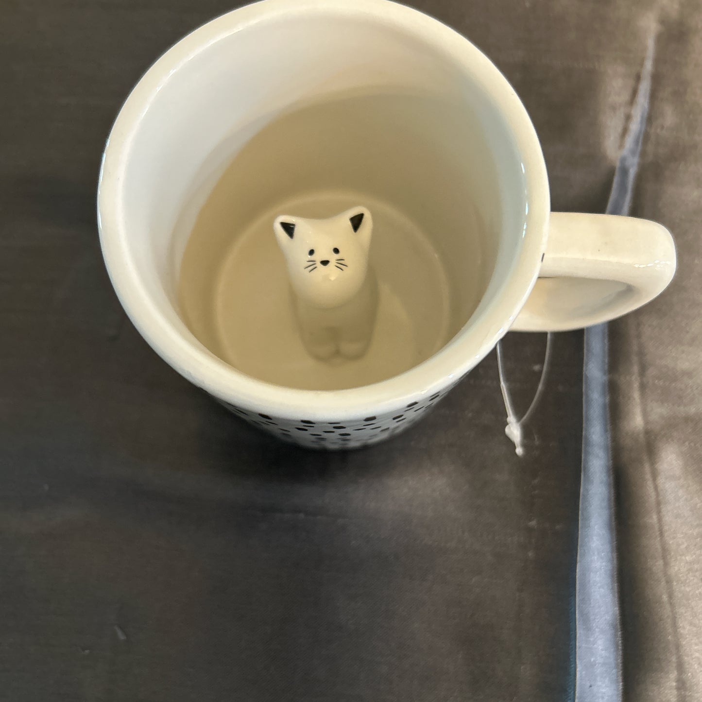 White  “Cat Mom” Mug