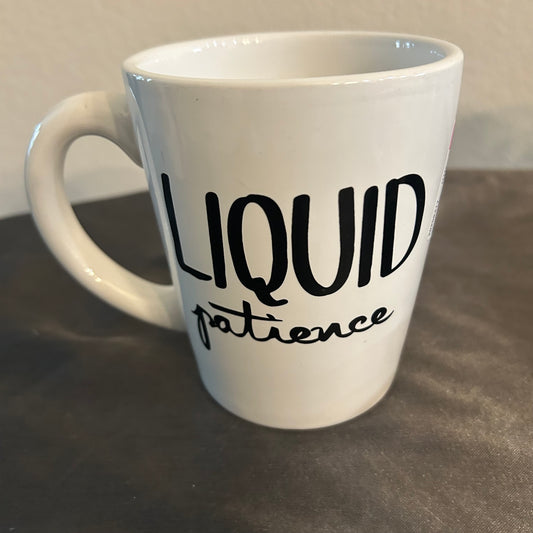 Mug White “Liquid Patience”
