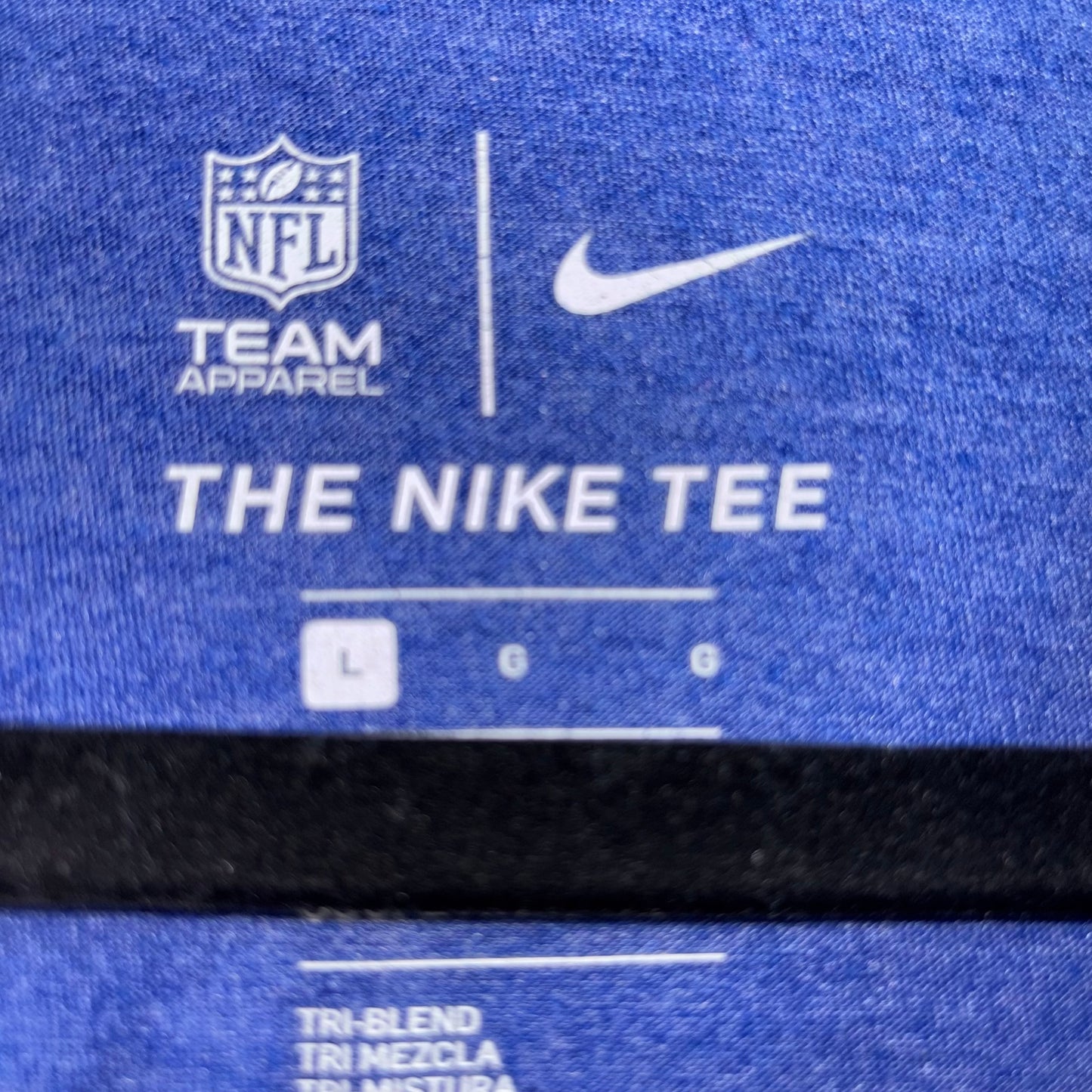 The Nike Tee NFL Dallas Cowboys Star Logo Large Blue Long Sleeve shirt