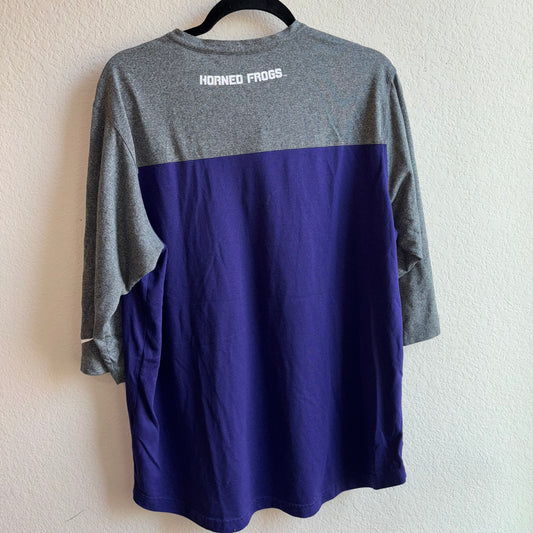 Texas Christian University (TCU) Purple & Gray Nike Dri-Fit Shirt