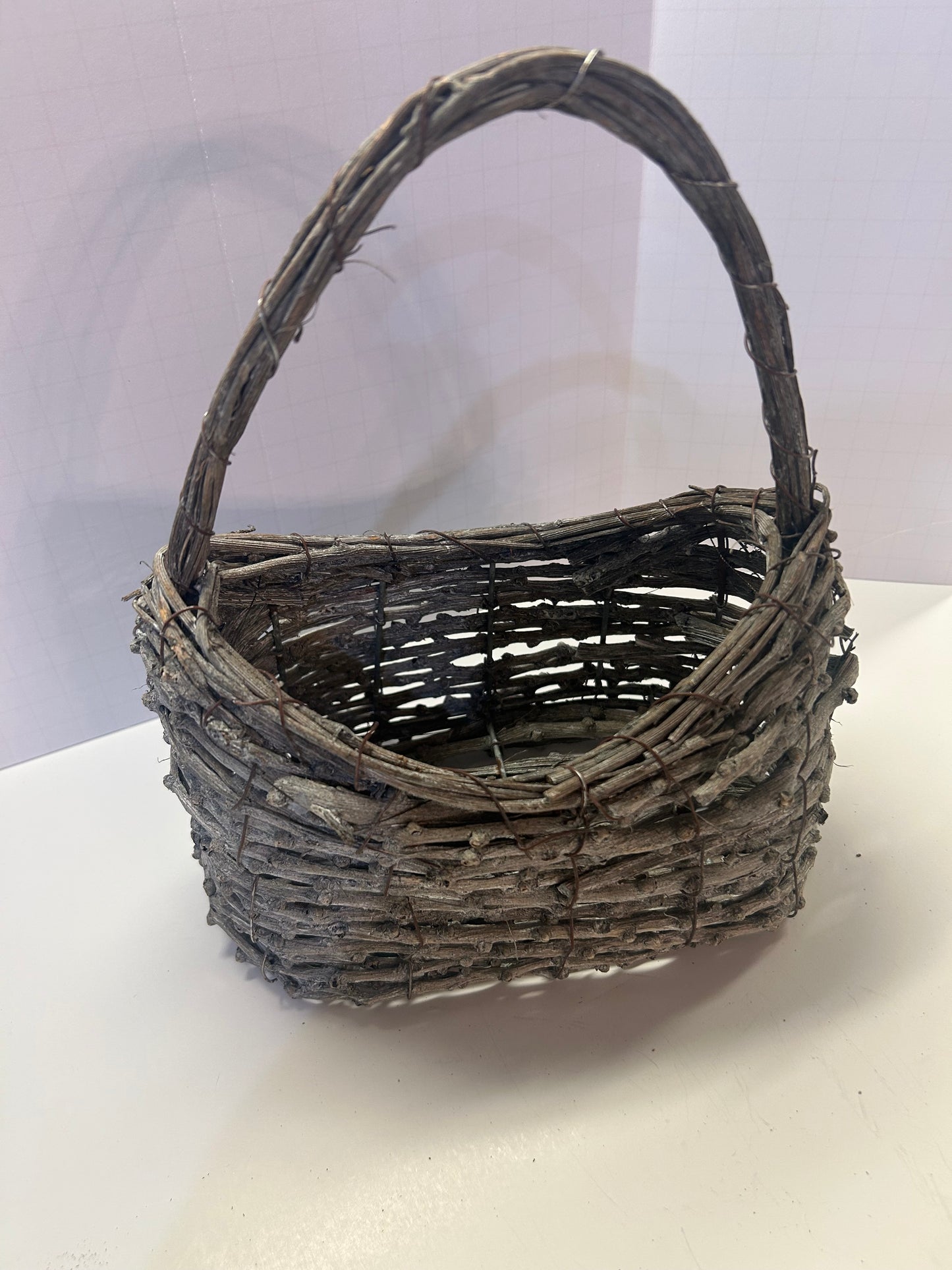 Rustic Wooden handcrafted Basket Home Decor