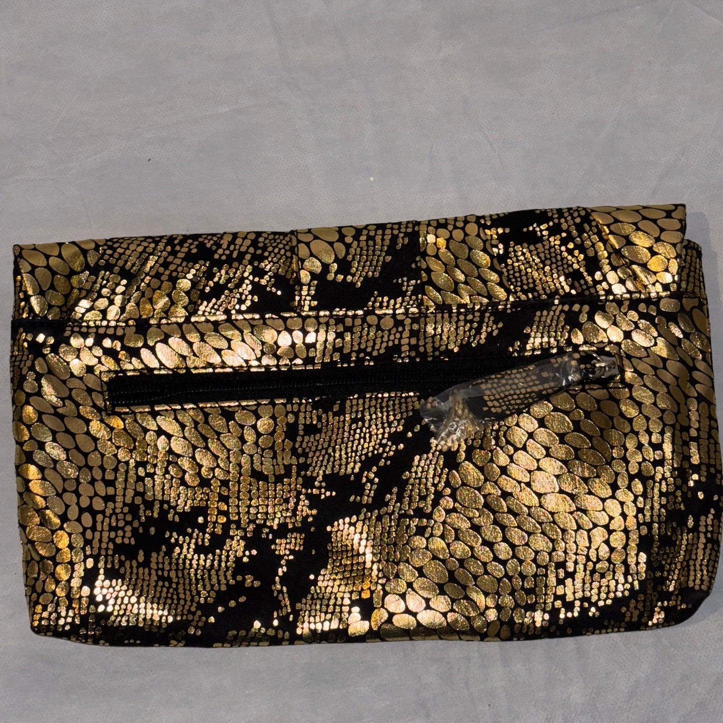 Gold and Black Clutch Bag