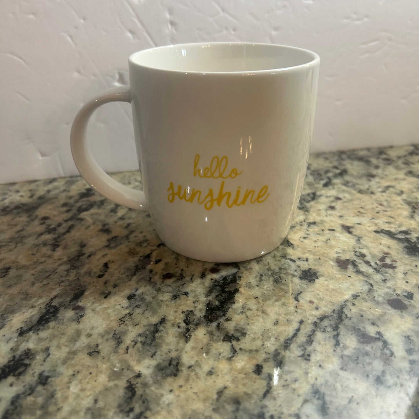 “Hello Sunshine” Mug w/ Flowers & Butterflies