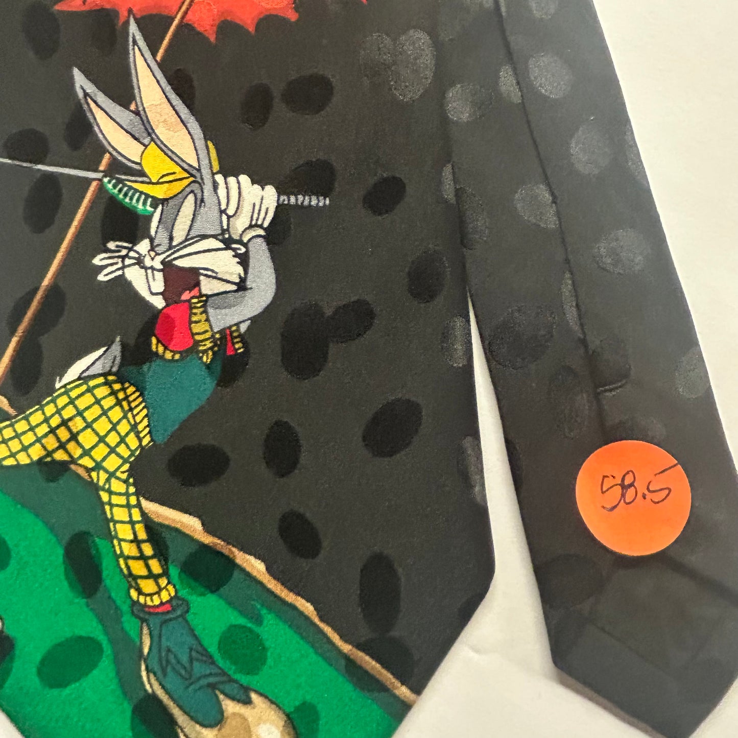 Looney Tunes Tasmanian Devil, Bugs Bunny Golf Themed Men’s Tie