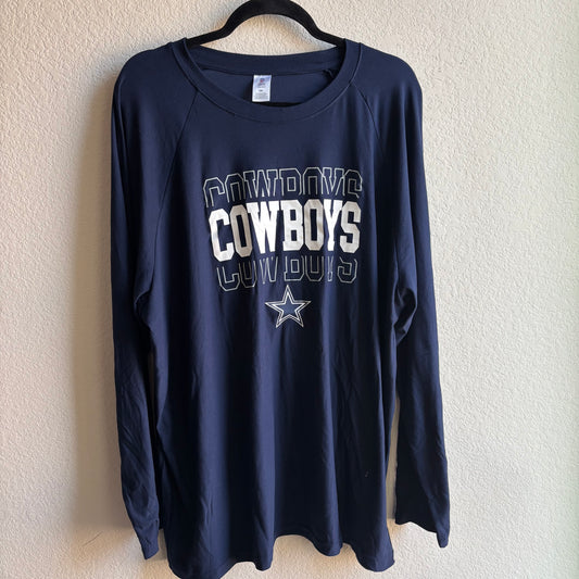 Dallas Cowboys Blue NFL 2XL Long Sleeve Shirt
