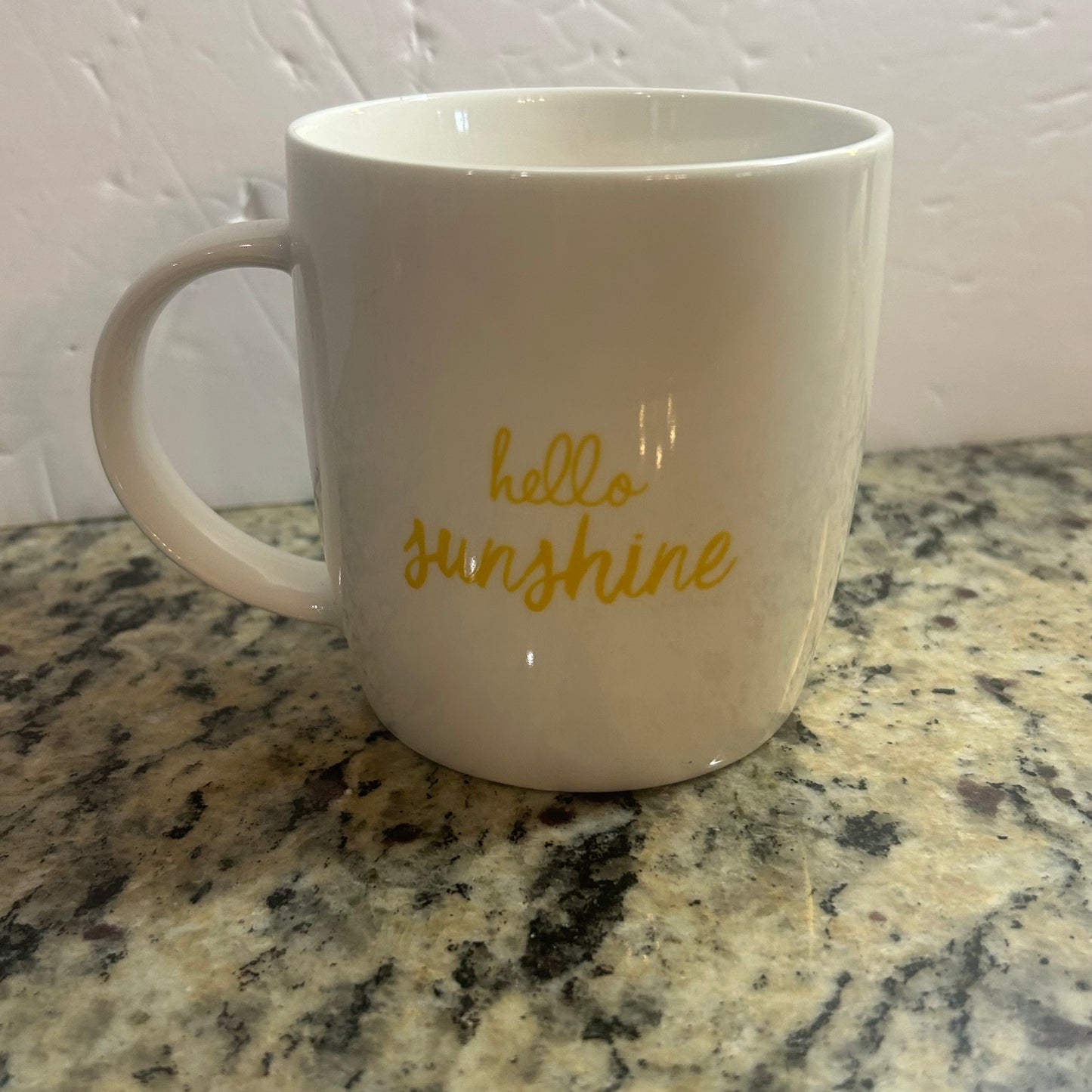 “Hello Sunshine” Mug w/ Flowers & Butterflies