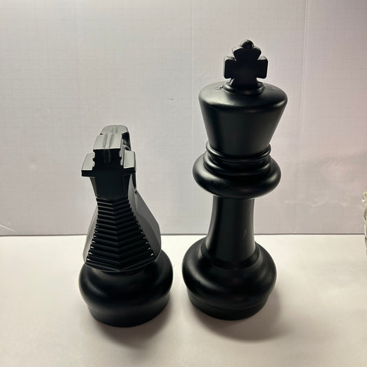 Large Black Chess Pieces Home Decor