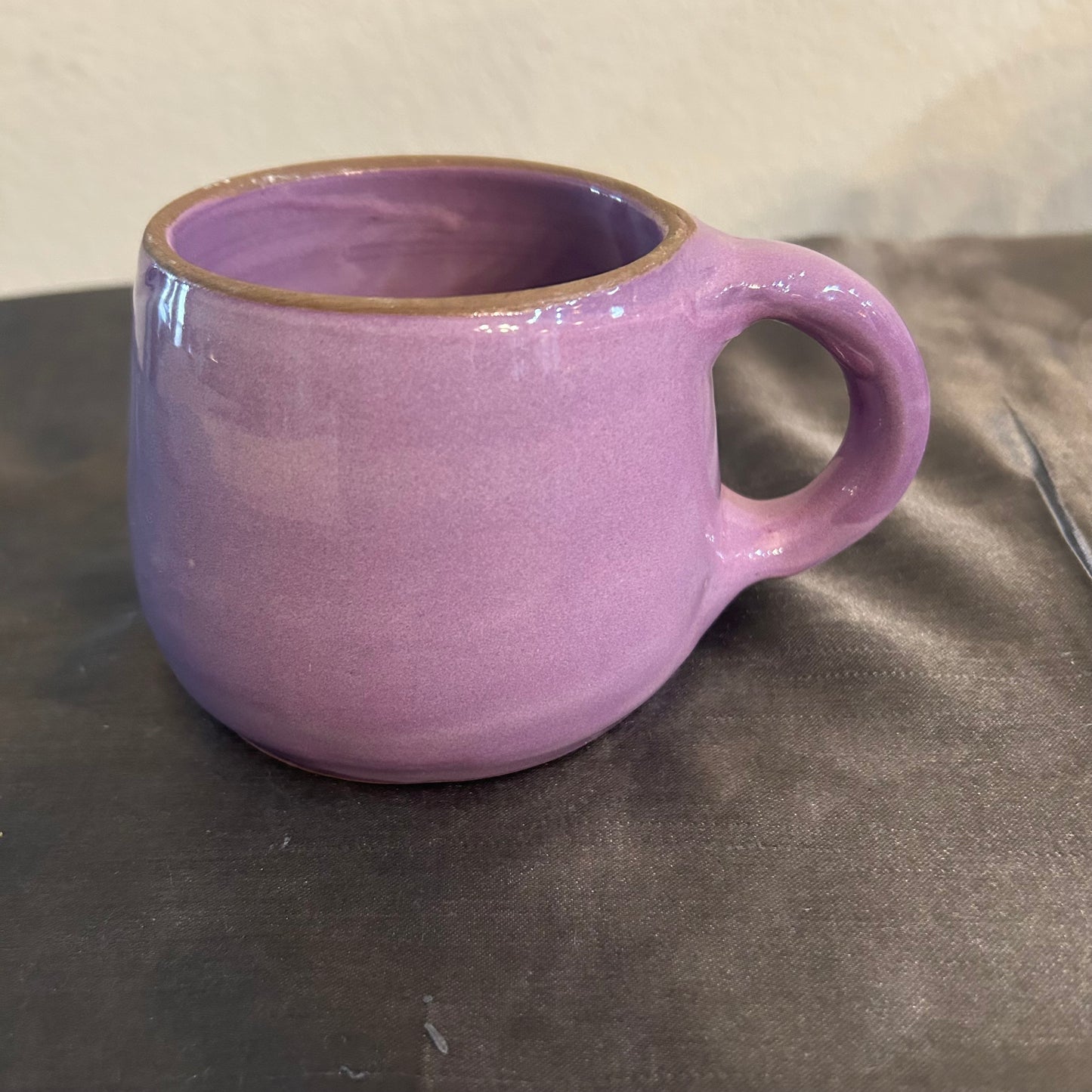 Mug Handmade Pottery Ceramic Lavender 6oz