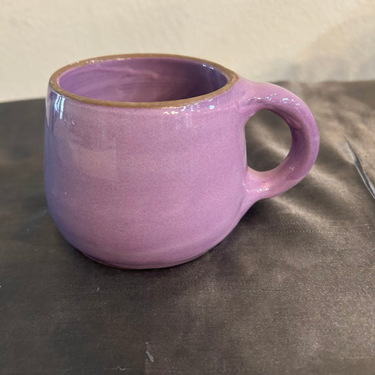 Mug Handmade Pottery Ceramic Lavender 6oz
