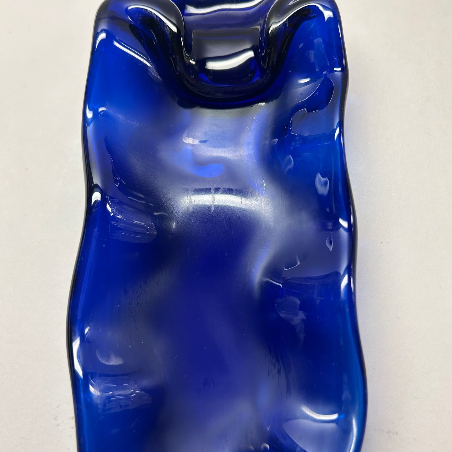 Cobalt Blue Glass bottle shape, Utensil Rest