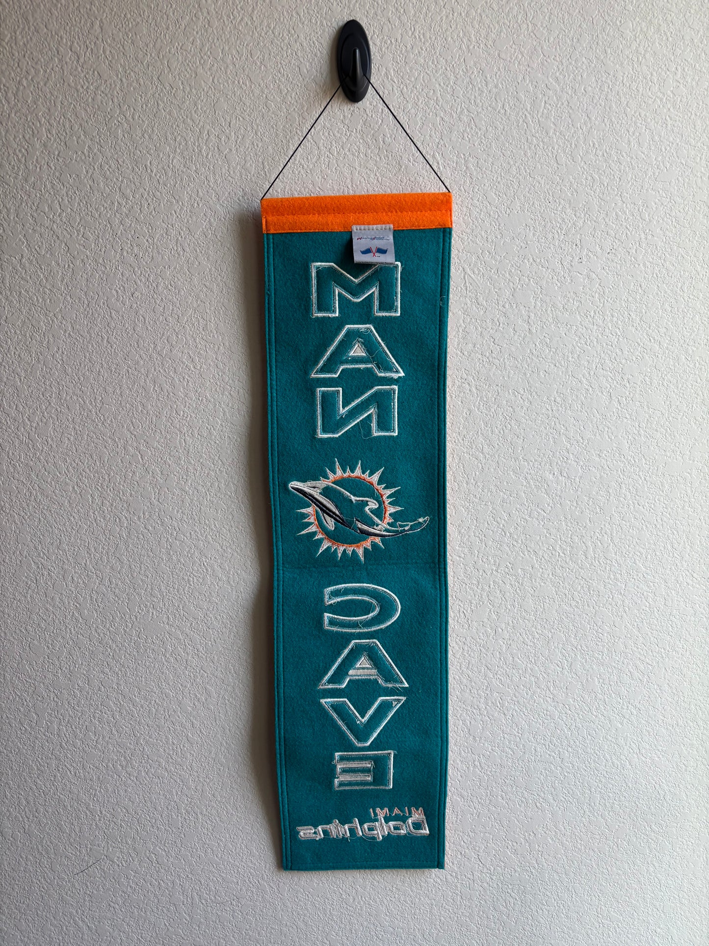 Miami Dolphins Man Cave Wall Hanging Decor