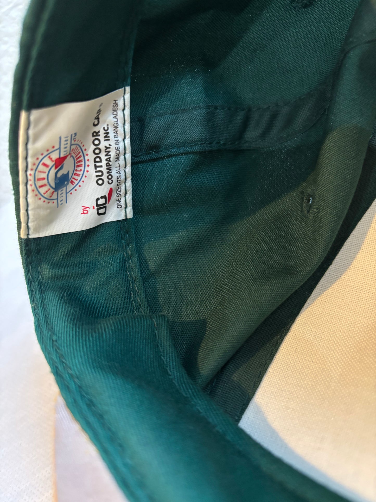 Oakland A’s baseball Green and Yellow (A’s) adjustable snap hat