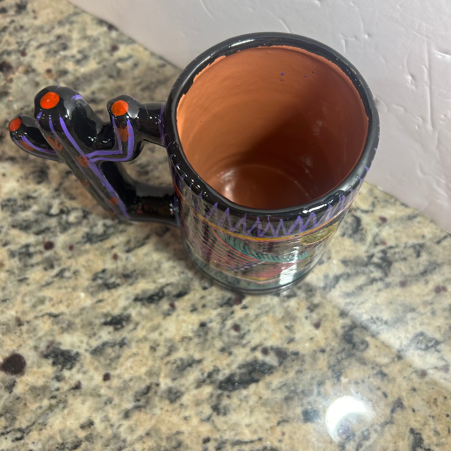 Peacock Multicolored Mug from Mexico
