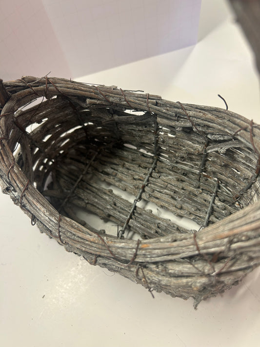 Rustic Wooden handcrafted Basket Home Decor