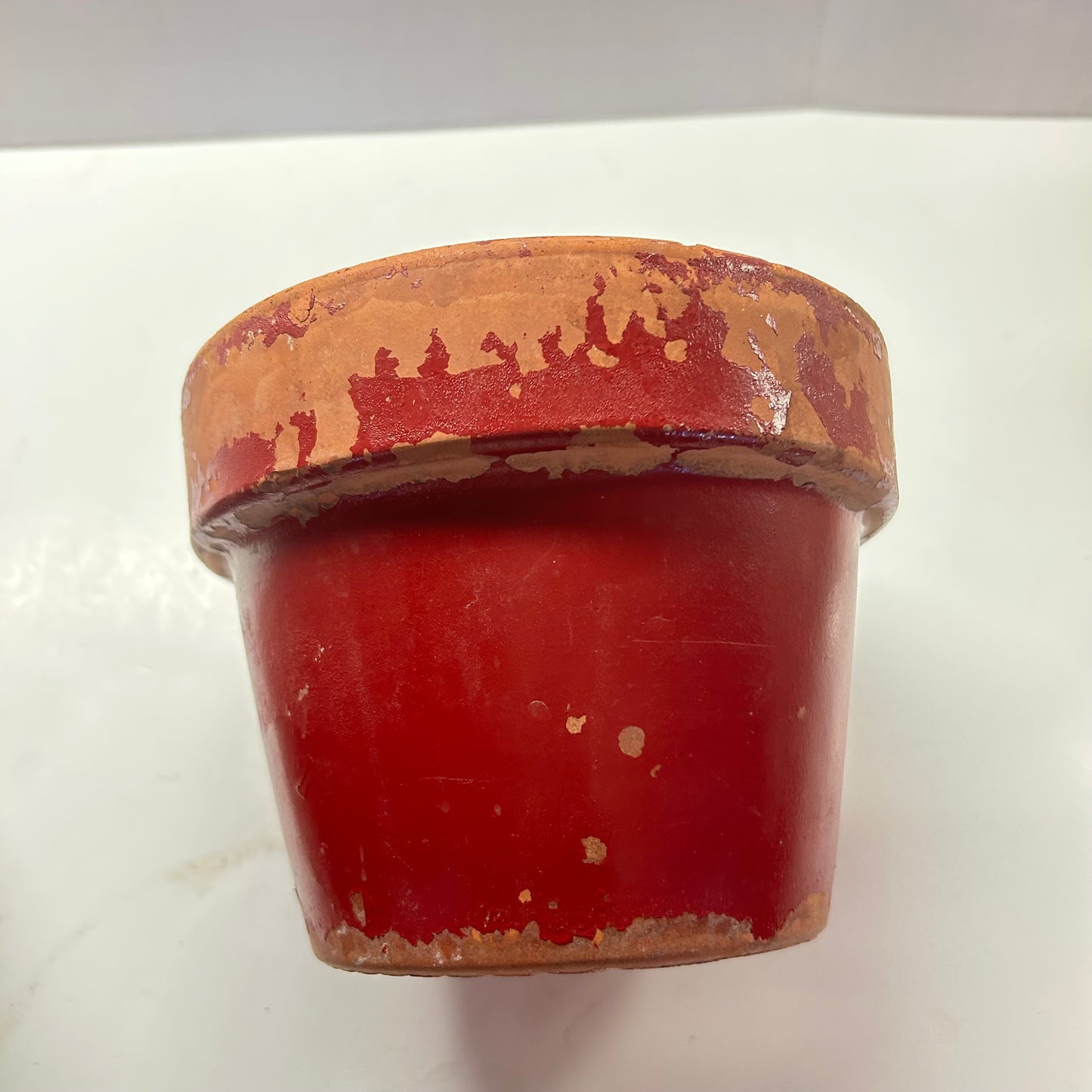 Red Distressed Terracotta Flower Planter