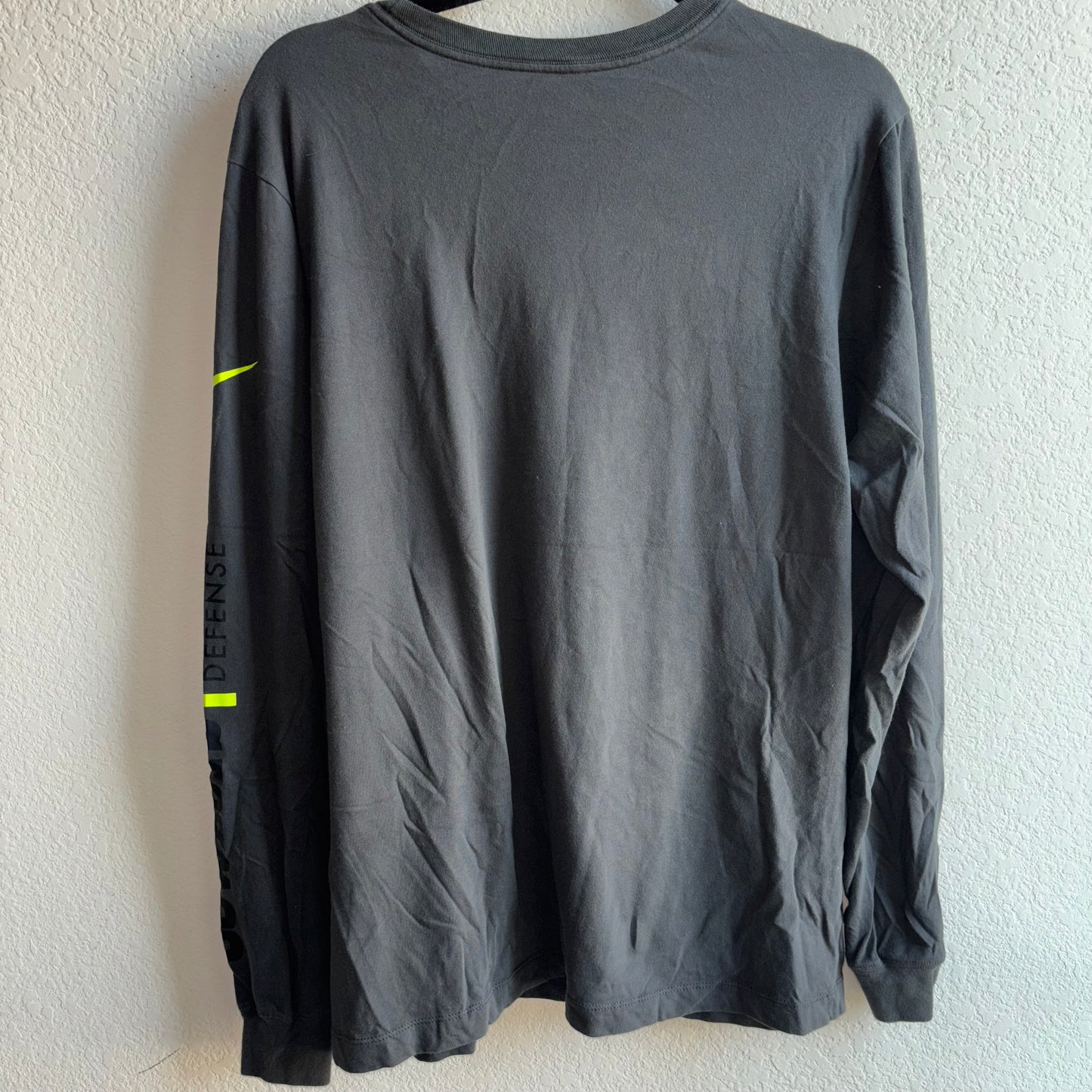 Nike NFL Dallas Cowboys “Doomsday” Gray & Neon Yellow Green Long Sleeve Shirt 