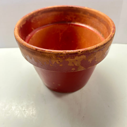 Red Distressed Terracotta Flower Planter