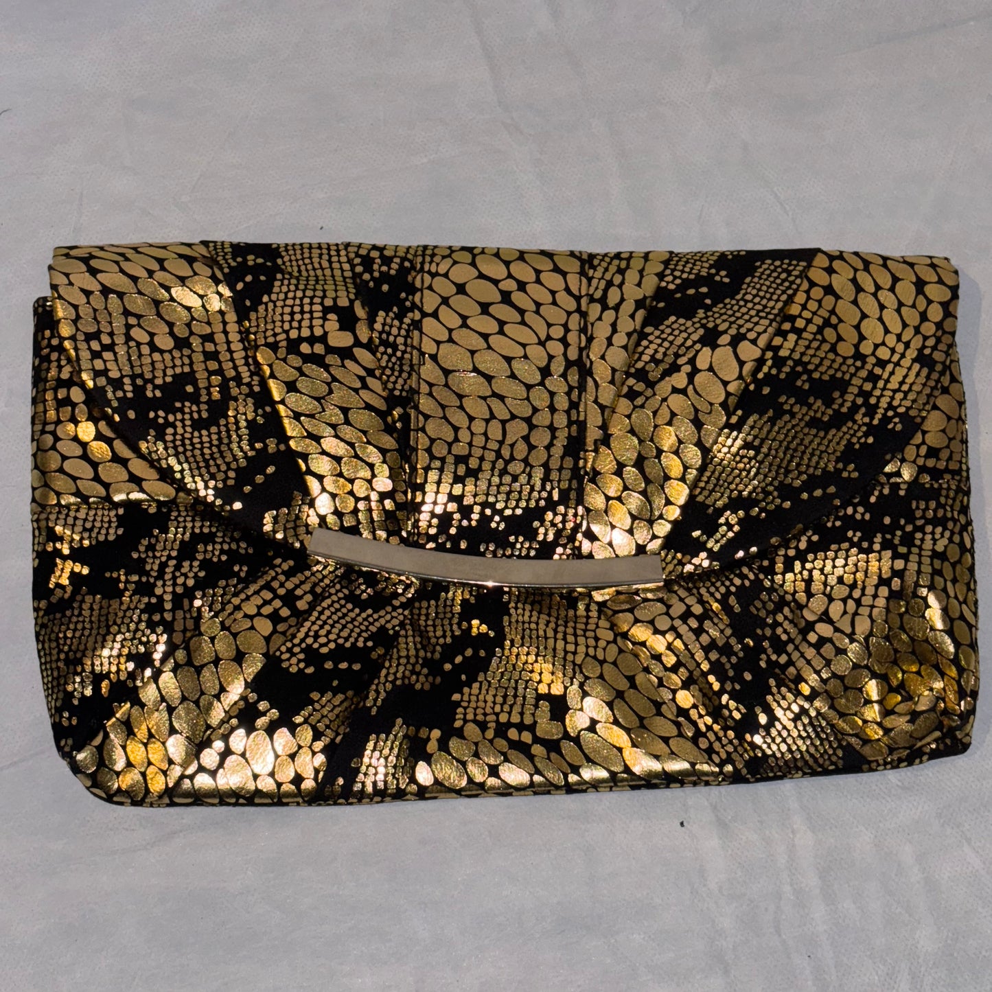 Gold and Black Clutch Bag