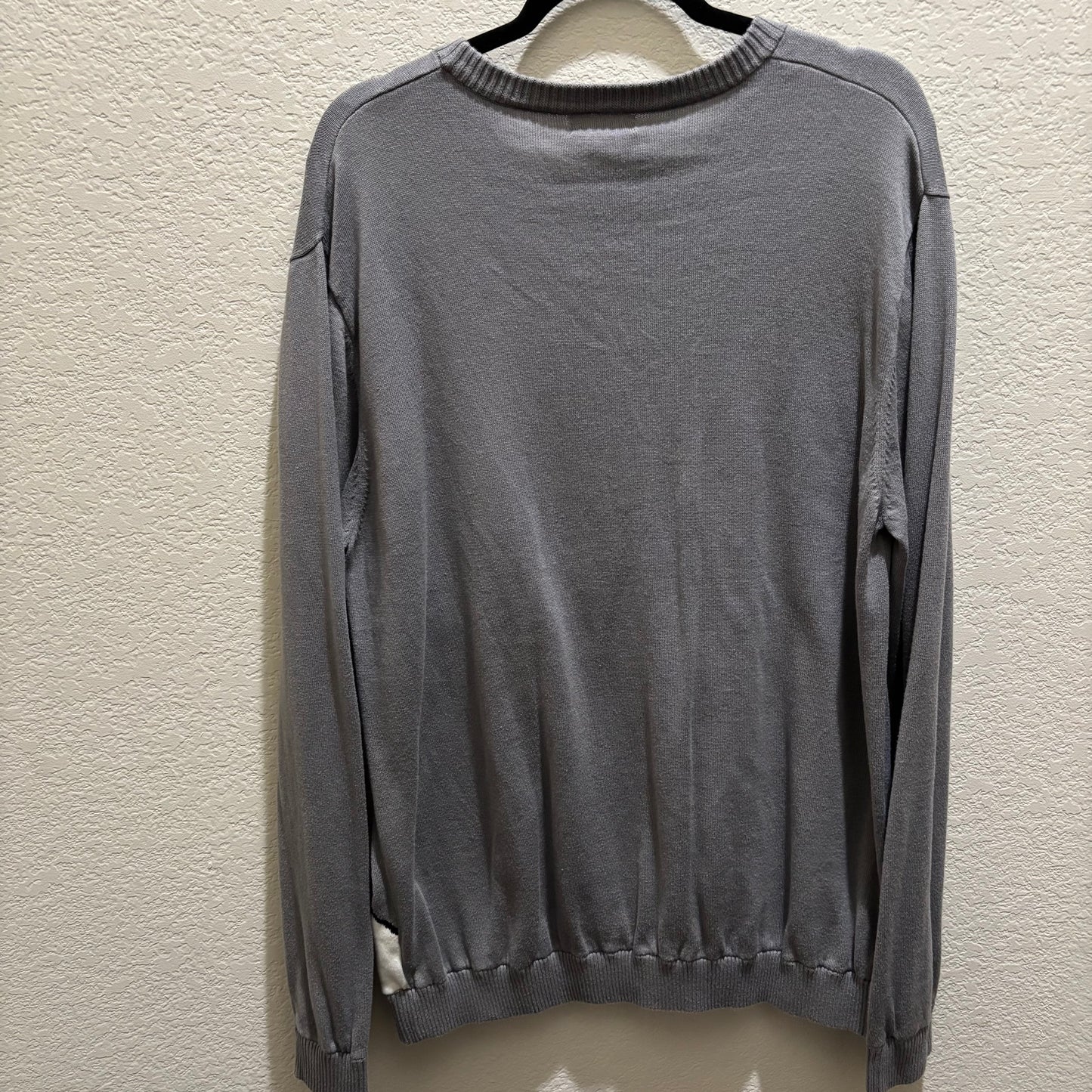 Ugly Christmas sweater “who’s yeti to party” men’s gray long sleeve size XL