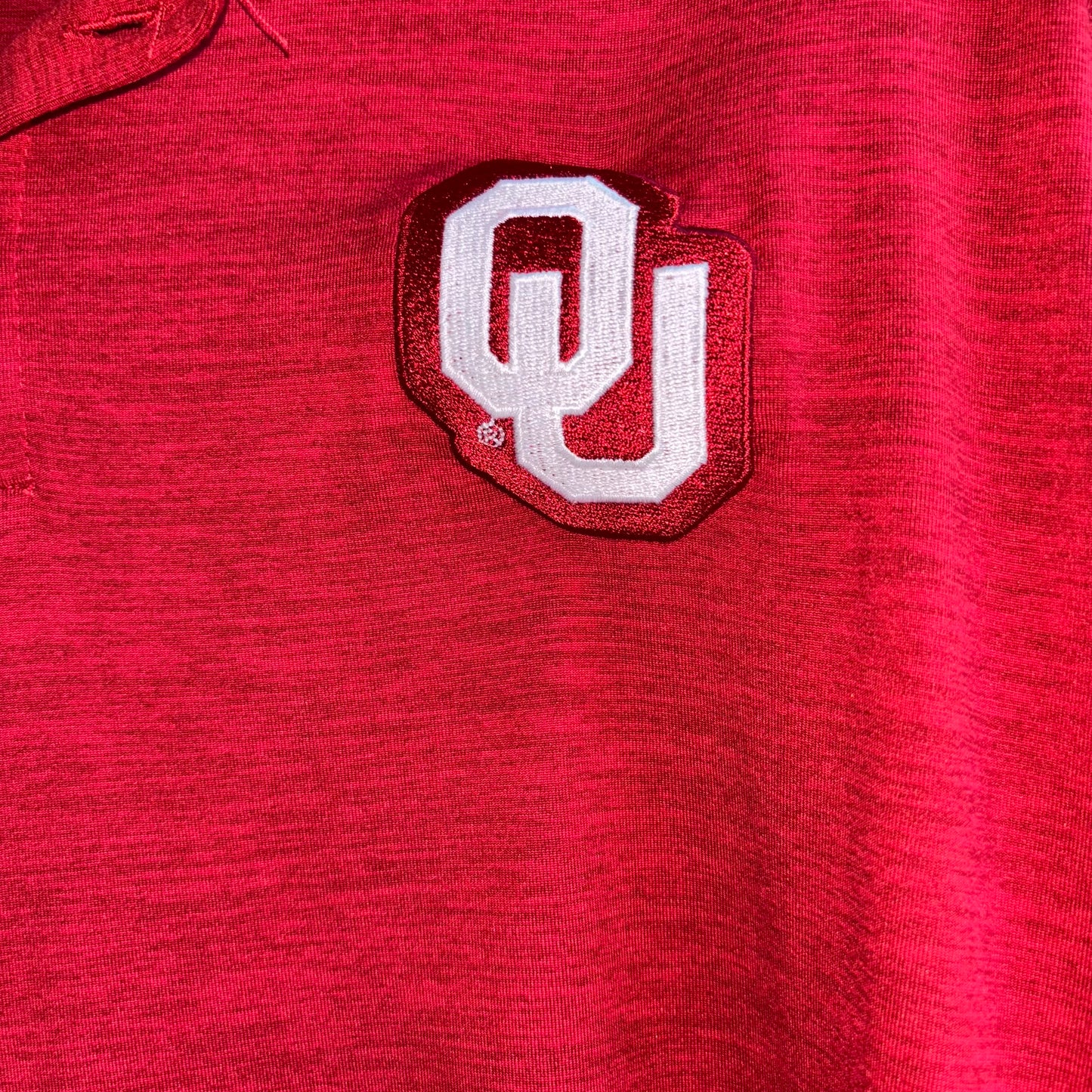 Oklahoma University Red Polo Shirt by Columbia size large