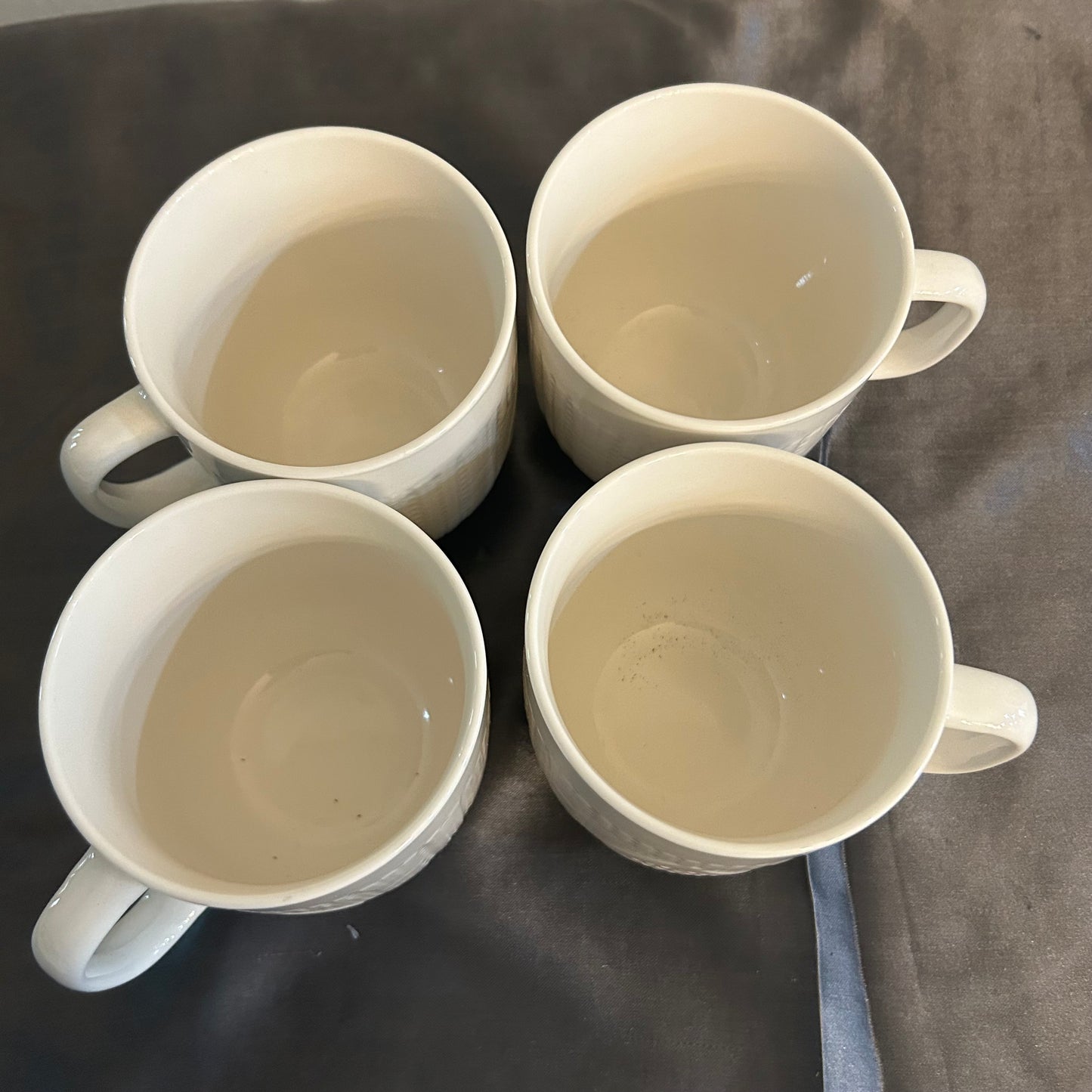 White Sweater Mug Set (4 count) 12oz