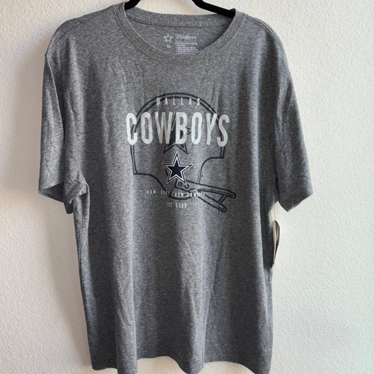 Authentic Dallas Cowboys XL Gray Short Sleeve T Shirt NWT