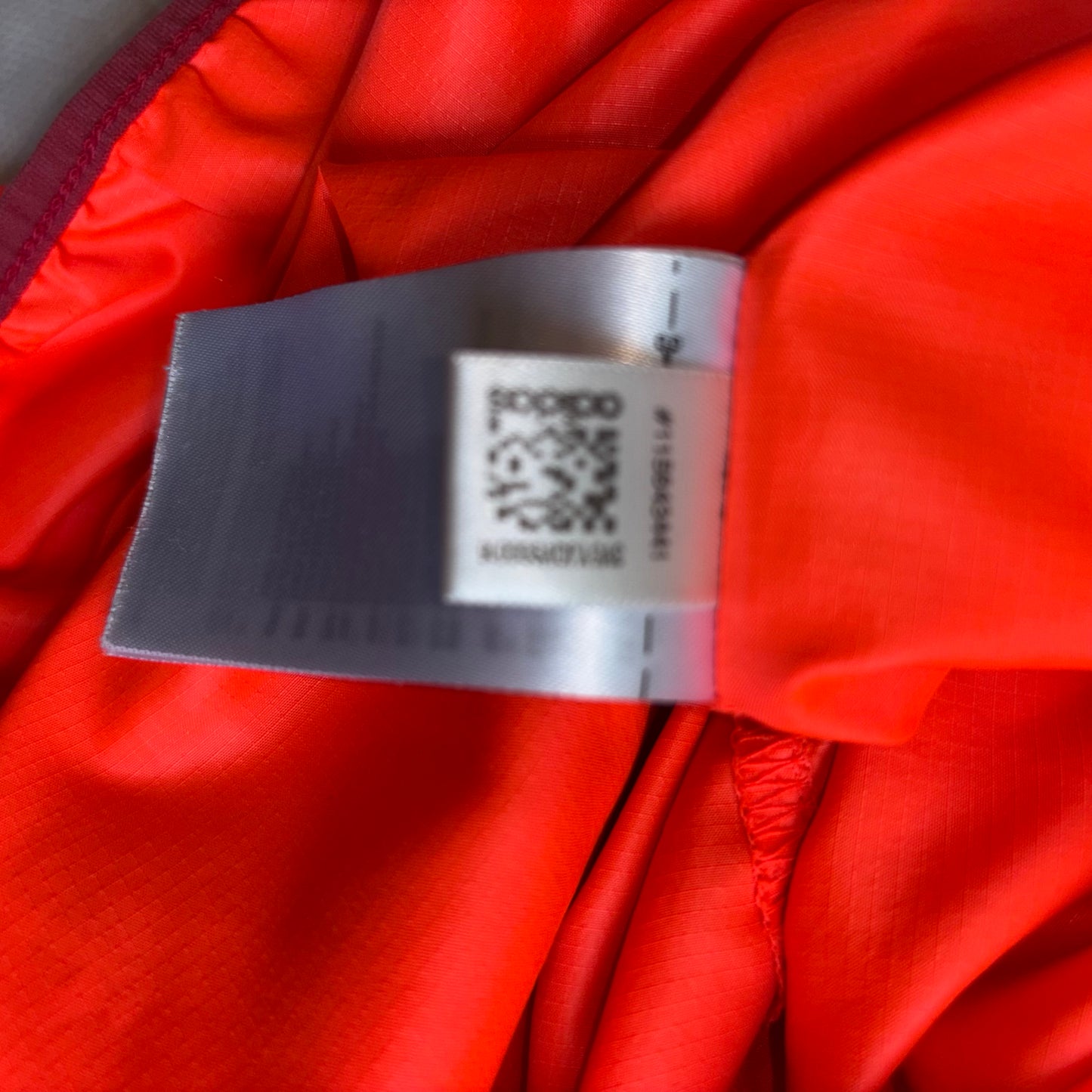 Adidas neon orange windbreaker, lightweight size XL men’s reflective