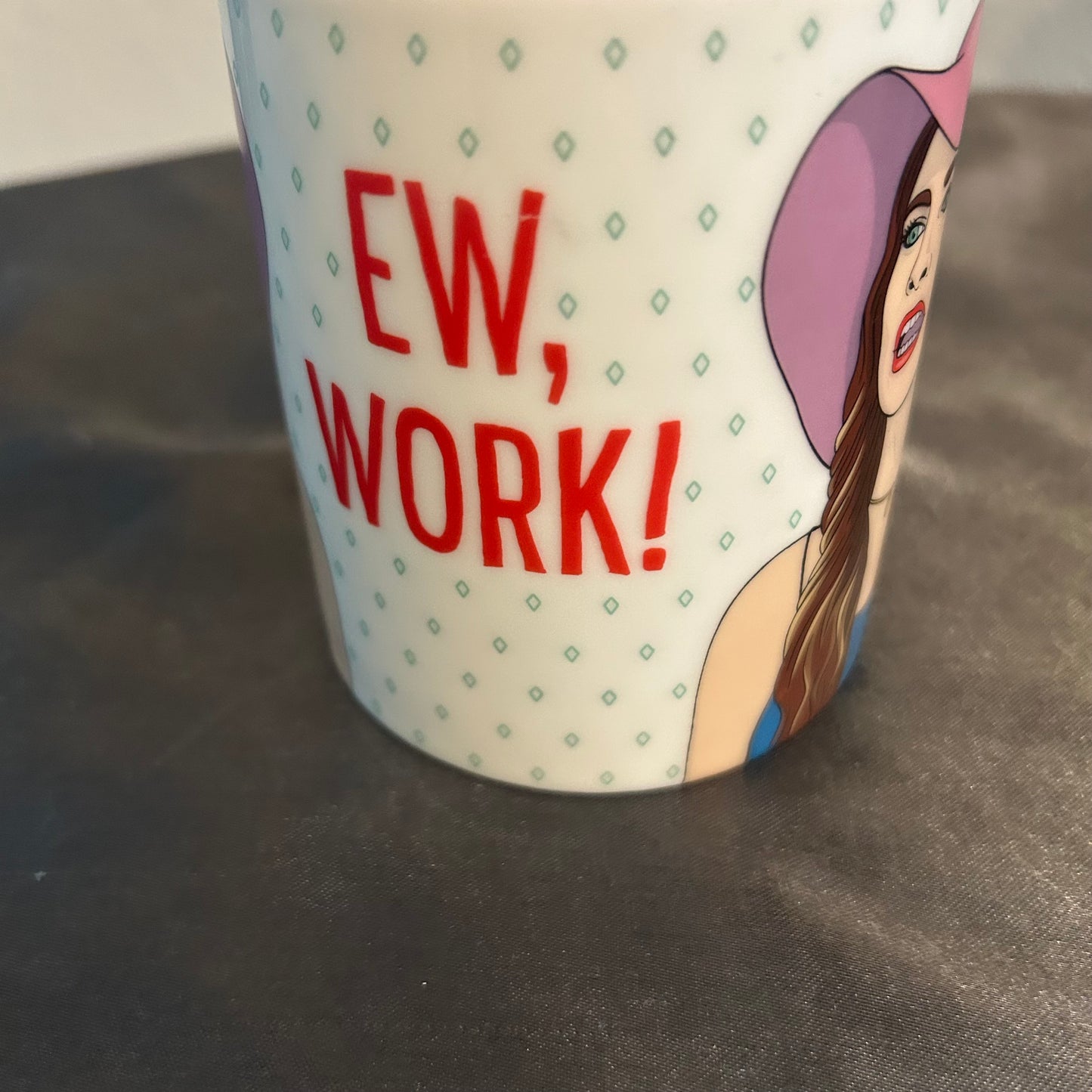 Mug White and Red “EW, WORK” 12oz