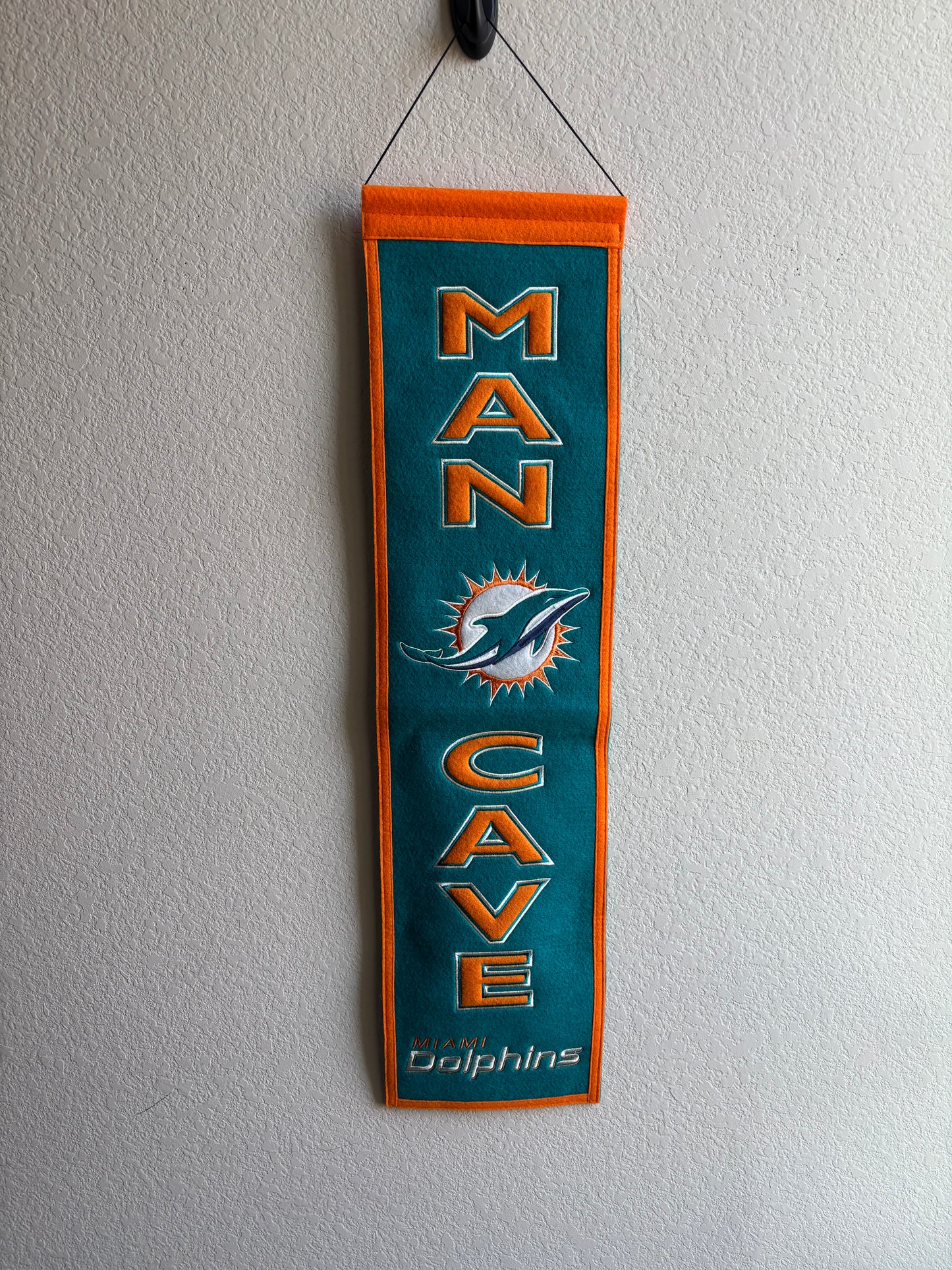 Miami Dolphins Man Cave Wall Hanging Decor
